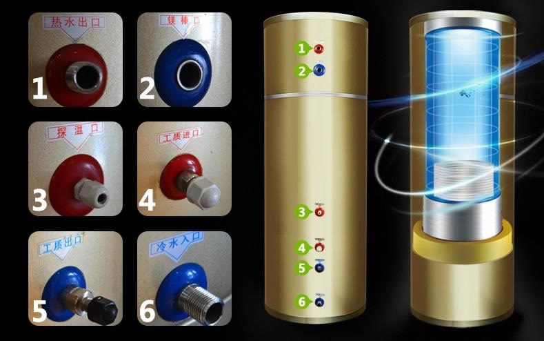 空氣能熱水器回水管口