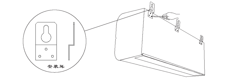 風(fēng)幕機安裝