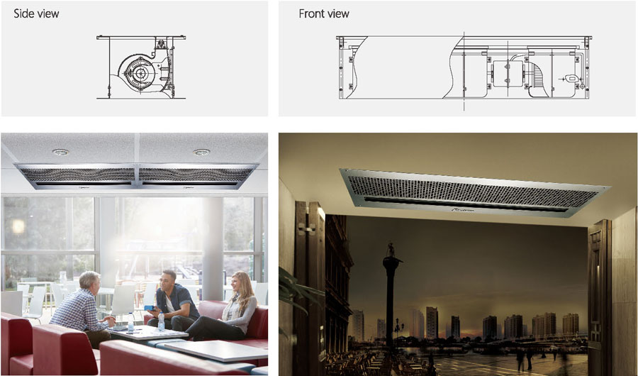 ceiling air curtain